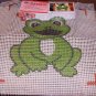 FROG PILLOW CANVAS, THIS IS SO CUTE, FUN TO DO , NEW