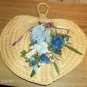 Wicker Heart w/ Flowers & Ribbons - Pretty