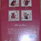 BABY BEARS-4 SMALL PICTURES WITH FRAMES FROM CATHY