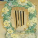 Green & Yellow Chimes - Floral Decor - Very Pretty