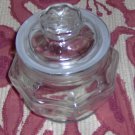 SMALL GLASS CANDY DISH OR STORAGE JAR