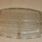 Clear Glass Relish Tray, Patchwork Design,Festive