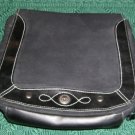 NICE BLACK SADDLEBAG TYPE PURSE WITH CONCHO