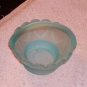 Opaque Blue Glass Basket,Pretty Decor,Shelf or Table