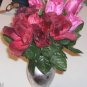 Silver Vase with Roses in Two Shades, Very Pretty