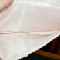Embroidered Cosmetic Bag w/Bow,Peach,Satin, New