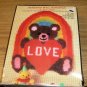 LOVE BEAR & RAINBOW WALL HANGING NICOLE CREATIONS NIB