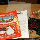 MARY MAXIM SNOWMAN WALL HANGING - CUTE,XMASY,CHEERY