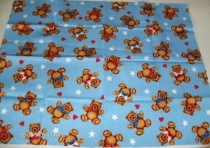 Butterfly & Bear Fabric Pieces Tapestry Heart Teddy Bea