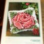 ROSE PILLOW LH KIT FROM WONDERART- VERY PRETTY ON WHITE
