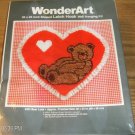 BEAR LOVE VALENTINE HEART EYELET TRIMMED WONDERART NIB
