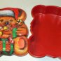 Teddy Bear & Candy Canes-Sweet Shaped Tin, Many Uses