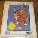 CAT AND BALL - SWEET RUG OR WALL HANGING KIT FROM NYC