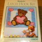 TEDDY WITH A HEART FROM CARON-SWEET PILLOW/WALL HANGING