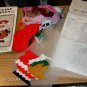MR & MRS SANTA CLAUS DOORKNOB COVERS - NEEDLEPOINT BY N