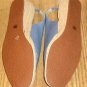 BEACON IMPRESSIONS BLUE EMBROIDERED SANDAL, NIB