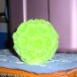 PRETTY GREEN ROSE CANDLE, NIB