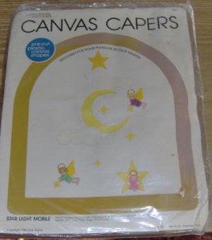 STAR LIGHT MOBILE FROM CANVAS CAPERS - VINTAGE - 1980