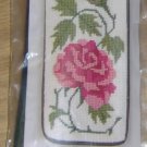 STITCH N ZIP ROSE AND LEAVES EYEGLASS/CELL PHONE CASE 2