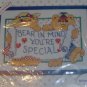 BEAR IN MIND YOU'RE SPECIAL CUTE STAMPED XSTITCH
