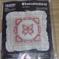 BUTTERFLY ON RUST CHAINSTITCHING PILLOW KIT