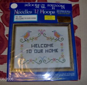 PRETTY WELCOME TO OUR HOME SAMPLER - BIRDS