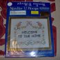PRETTY WELCOME TO OUR HOME SAMPLER - BIRDS