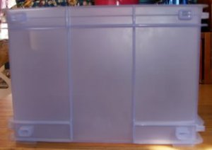 LIGHT BLUE CRATE, GREAT ORGANIZATION ITEM, LOTS OF USES