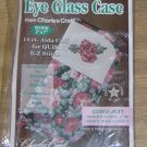 CHARLES CRAFT CABBAGE ROSE EYEGLASS CASE 2