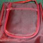 SHINY RED MAKEUP BAG,HANG TO USE, CLOSE TO CARRY,NEW