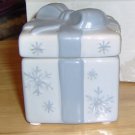 PRETTY GIFT SHAPED TREASURE BOX / VOTIVE HOLDER - NIB