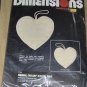 AWAKE/ASLEEP DOOR SIGN - HEART SHAPE- PRETTY-DIMENSIONS
