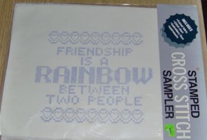FRIENDSHIP IS A RAINBOW BETWEEN TWO PEOPLE -HEARTS-NEW