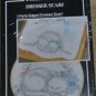 SLEEPING KITTEN DRESSER SCARF FROM WONDERART - NIP