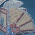 BEAUTIFUL FAN TISSUE BOX COVER FROM BERNAT - SO LOVELY