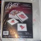 BETTS JOYFUL BELLS COASTER SET, 6 COASTERS & HOLDER