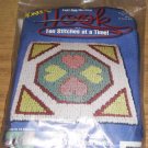 FOUR HEARTS WONDER HOOK PILLOW OR CHAIR PAD KIT, NIP