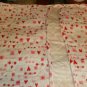 PINK HEART COVERLET-LOVE & KISSES- SO CUTE-NEW