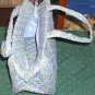 BLUE FLORAL MAKEUP BAG SET - NEW - VERY PRETTY