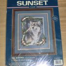 THE SENTINEL - STRIKING WOLF PICTURE FROM SUNSET - 1998