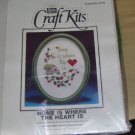 HOME IS WHERE THE HEART IS PICTURE WITH OVAL FRAME
