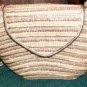 GOLD AND BROWN STRAW PURSE - NEW - VERY PRETTY & ROOMY