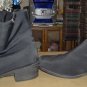 BLACK ZIPPERED SHORT BOOT- NEW- SATINY- SEE
