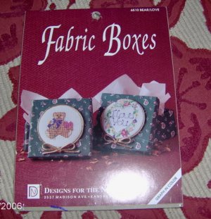 Cute Fabric Boxes - Bear & I love you