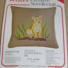 BUCILLA LITTLE LEOPARD - DARLING DECORATOR PILLOW - NIP