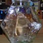 OPAQUE GREEN GLASS JAR - DECORATIVE,USEFUL