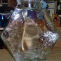 OPAQUE GREEN GLASS JAR - DECORATIVE,USEFUL
