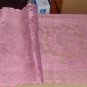 PINK CROCHET TABLERUNNER-NEW- FLOWERS-TAKE A PEEK