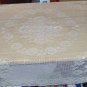LACY SQUARE TABLETOPPER - NEW- ECRU- CROCHETED