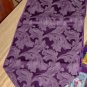 2 BURGUNDY FLOWER DESIGN TABLERUNNERS - PRETTY